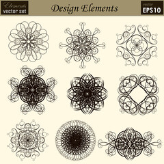 Vector set: Calligraphic design elements and page decoration, Useful elements for your layout design. Premium Quality, Easy to Edit