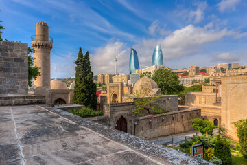 Panoramic view of Baku city, capital of Azerbaijan