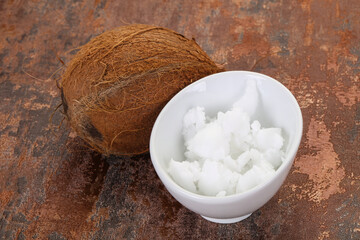 Dietary Coconut oil in the bowl
