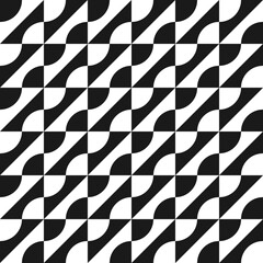 Seamless geometric abstract pattern with elements of wave shape