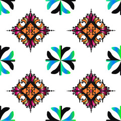 set of vector floral elements