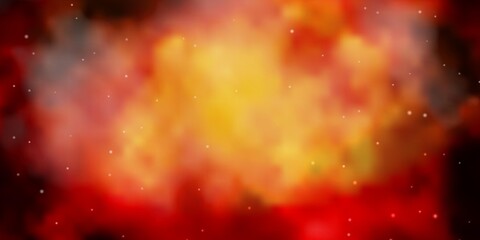 Naklejka premium Dark Orange vector layout with bright stars. Colorful illustration in abstract style with gradient stars. Pattern for wrapping gifts.