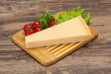 Italian traditional parmesan cheese triangle