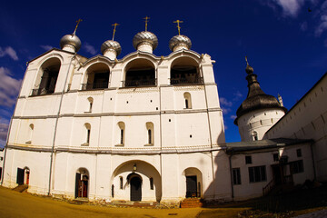 Fototapeta na wymiar The ancient Kremlin in the city of Rostov. Yaroslavl region, Russia