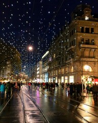 Zurich street Christmas lights 