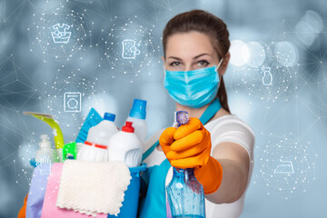 Concept of the provision of cleaning services.
