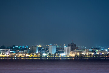 Obraz premium lake of tuunis by night