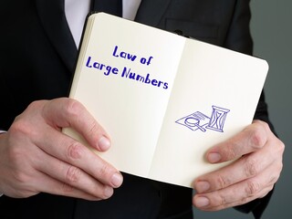 Conceptual photo about Law Of Large Numbers with handwritten phrase.