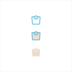 weight scale icon flat vector logo design trendy