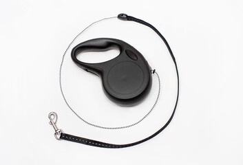 Black lead for dogs, tape measure.