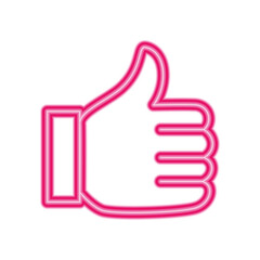 Isolated thumb up vector design