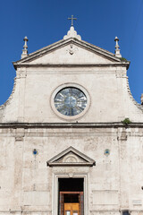 ROME, ITALY - 2014 AUGUST 17. Old ancient church in Rome city.