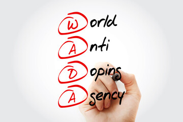 WADA - World Anti Doping Agency acronym, concept background