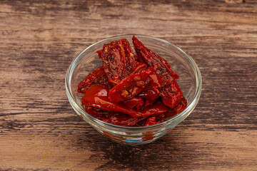 Dried tomato with olive oil