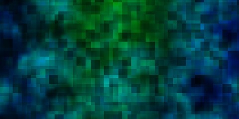 Light Blue, Green vector backdrop with rectangles.