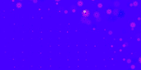 Light Purple, Pink vector backdrop with chaotic shapes.