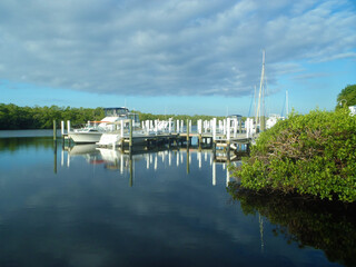 Intercoastal Boat Dock, Sanibel Island, Florida, USA
