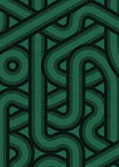 Colour Hexagon Tile Connection art background design illustration