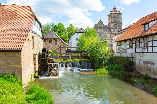 Historic Brake Castle in Lemgo, Westphalia, Germany, 05-26-2020
