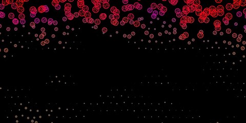 Dark Red vector texture with religion symbols.