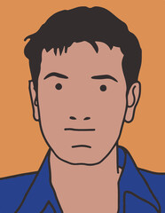 Junger Mann, Illustration