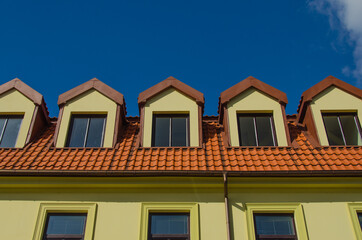 House top windows and roof