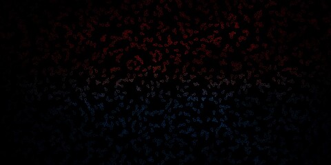 Dark Blue, Yellow vector backdrop with mystery symbols.