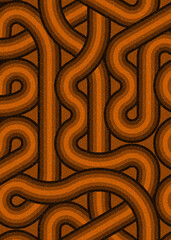 Colour Hexagon Tile Connection art background design illustration