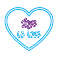 love is love inside heart design of love passion and romantic theme Vector illustration