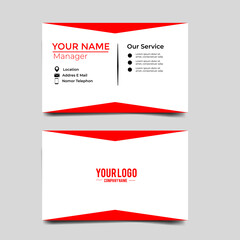 Vector Modern Creative and Clean Business Card Template.Stationery Design.Modern minimalist business card template. Corporate Business Card Design vector simple style. Branding, stationary.vector eps 