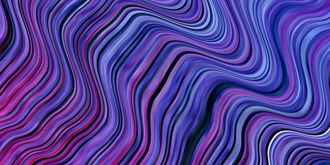 Fototapeta premium Dark Pink, Blue vector pattern with curves. Colorful illustration, which consists of curves. Smart design for your promotions.