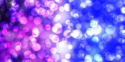 Light Pink, Blue vector backdrop with dots.