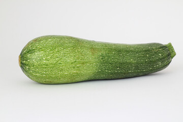 Zucchini isolated on white background. Fresh vegetable marrow isolated on white background