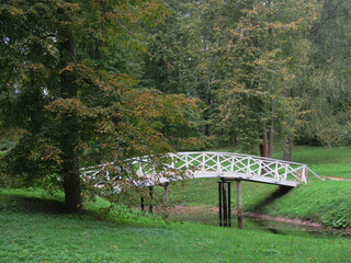 Russia. Village Mikhailovskoye. Museum-reserve of the great poet Pushkin. The road to the poet's...