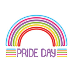 lgtbi rainbow design, Pride day love sexual orientation and identity theme Vector illustration