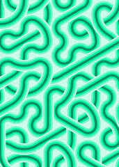 Obraz premium Colour Hexagon Tile Connection art background design illustration