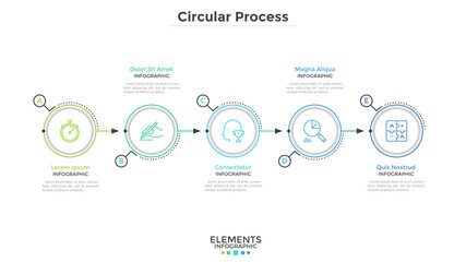 Naklejka premium Modern Infographic Template