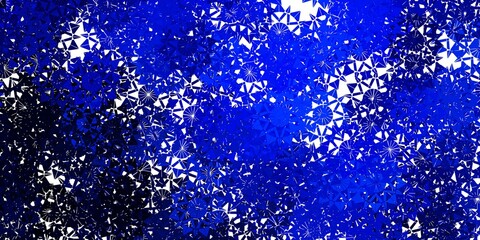 Naklejka na ściany i meble Light BLUE vector texture with bright snowflakes.