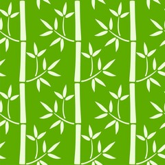 vector bamboo shoots seamless pattern