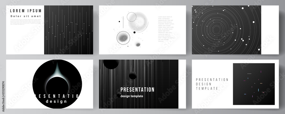 Poster vector layout of the presentation slides design business templates, multipurpose template for presen