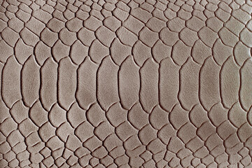 Texture of   brown leather.  Close-up
