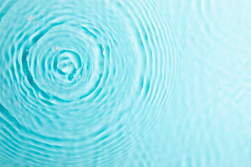 Water background. Blue water texture, surface of blue swimming pool. Spa concept background. Flat...