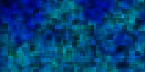 Fototapeta premium Light BLUE vector pattern in square style.