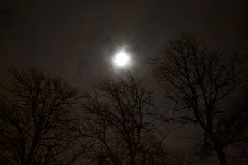 moon and clouds