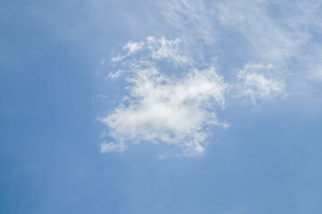 blue sky with clouds as background