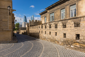 the old town of Baku, Azerbaijan
