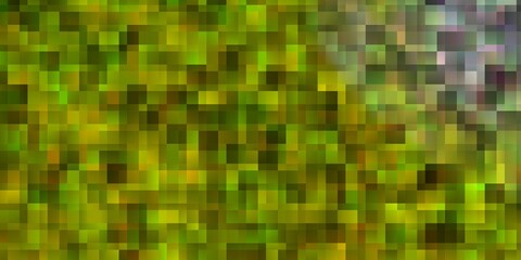 Light Green, Yellow vector template with rectangles.