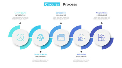 Fototapeta premium Modern Infographic Vector Template