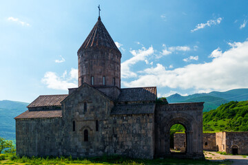 Ancient Tatev Monastery is a beautiful architectural landmark of Armenia