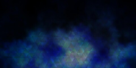 Dark Purple vector pattern with lines, triangles.